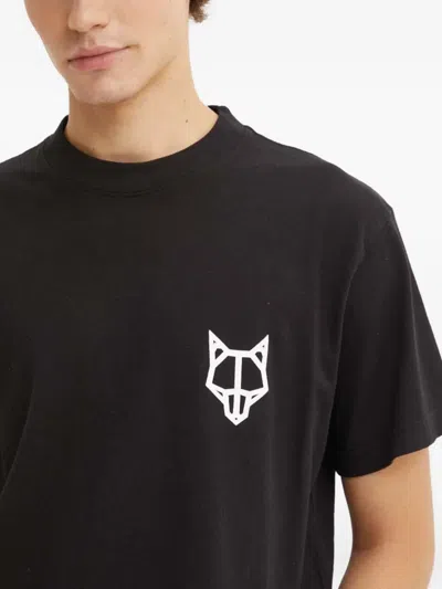 Naked Wolfe Logo-print T-shirt In Black