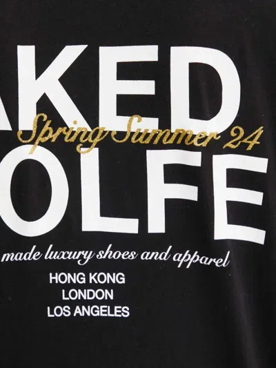 Naked Wolfe Logo-print T-shirt In Black
