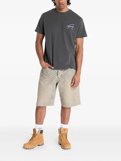 Tommy Jeans Logo-detail T-shirt In Gray