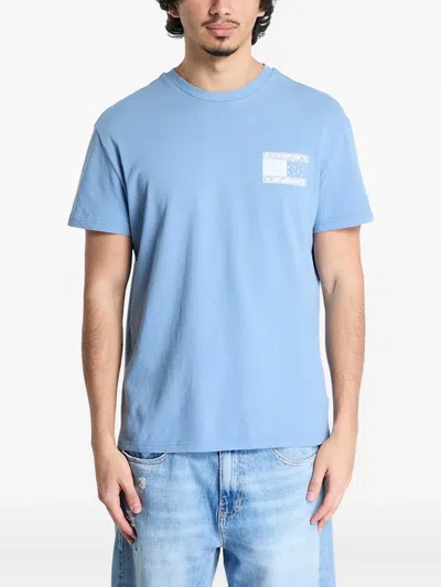 Tommy Jeans Paisley-print T-shirt In Blue