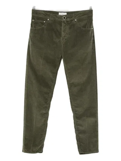 Jacob Cohen Corduroy Trousers In Green