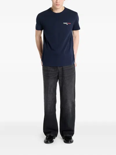 Tommy Jeans Cotton T-shirt In Blue