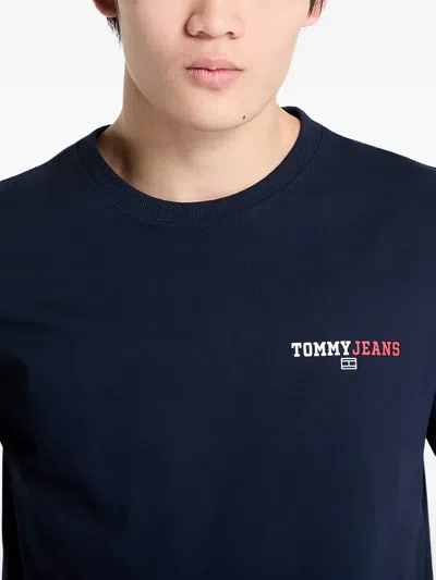 Tommy Jeans Cotton T-shirt In Blue