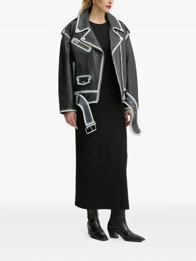 Stand Studio Irene Belted Jacket In Black