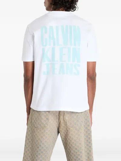 Calvin Klein Jeans Est.1978 Logo-print T-shirt In White