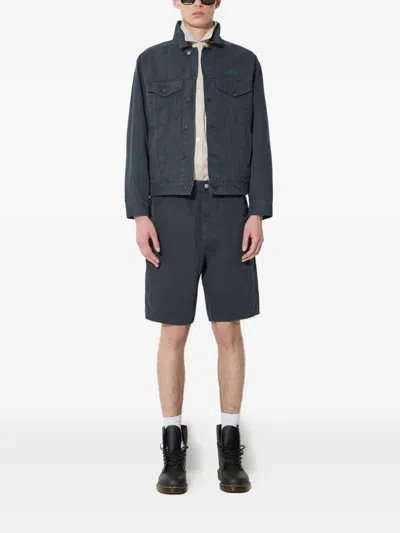 This Is Never That Button Denim Jacket In Gray