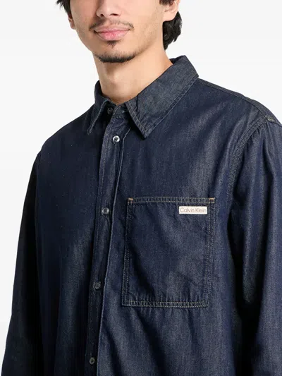 Calvin Klein Jeans Est.1978 Denim Shirt In Blue