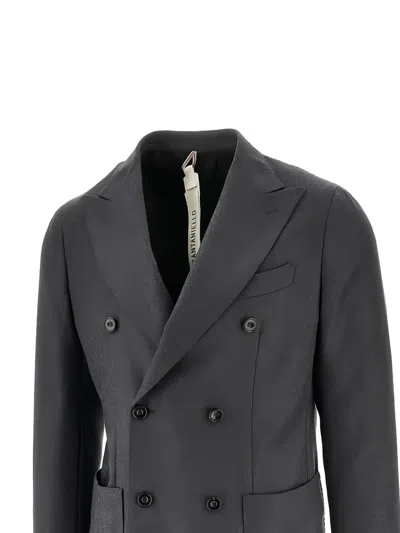 Santaniello Double-breasted Suit In Gray