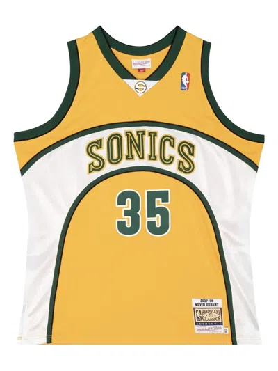 Mitchell & Ness Kevin Durant Seattle Supersonics 2007-08 Alternate Swingman Tank Top In Yellow
