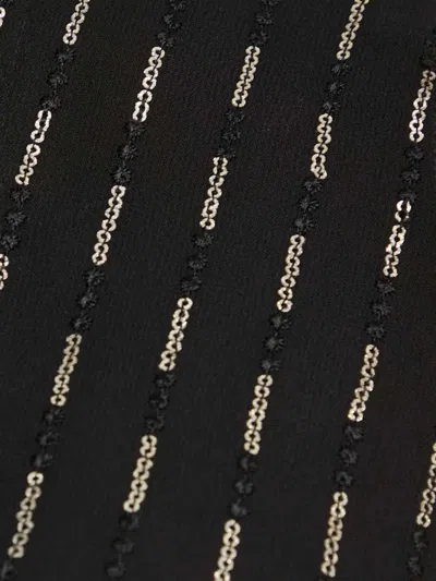 Twinset Tie-detail Blouse In Black