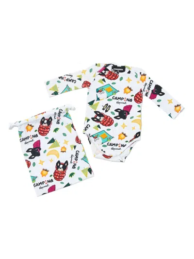 Dsquared2 Long-sleeve Print Babygrow In Multi