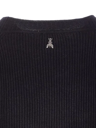 Patrizia Pepe Essential Long-sleeves Sweater In Black