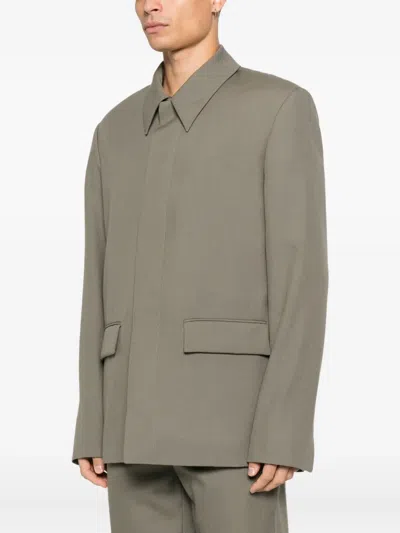 Rier Flap Pockets Jacket In Green