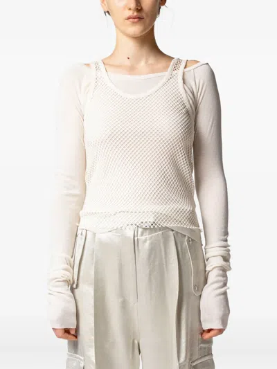 Muller Of Yoshiokubo Layered-design Top In Neutral