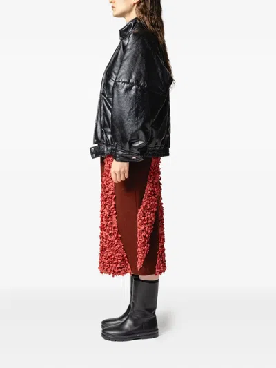 Muller Of Yoshiokubo Panelled-design Midi Skirt In Brown