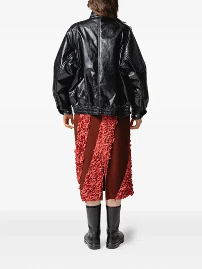 Muller Of Yoshiokubo Panelled-design Midi Skirt In Brown