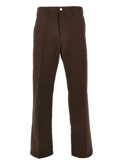 Obey Pantalone Trousers In Brown