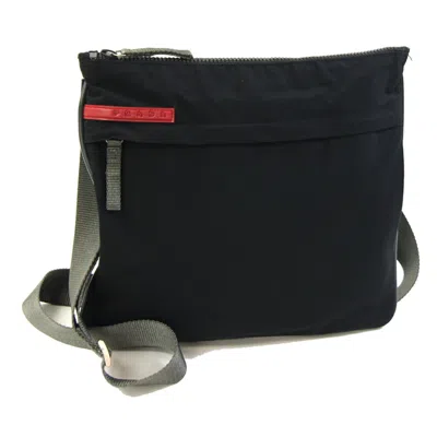 Pre-owned Pradasports Nylon Shoulder Bag () In Black