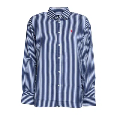 Polo Ralph Lauren Ramsey Striped Shirt In Blue