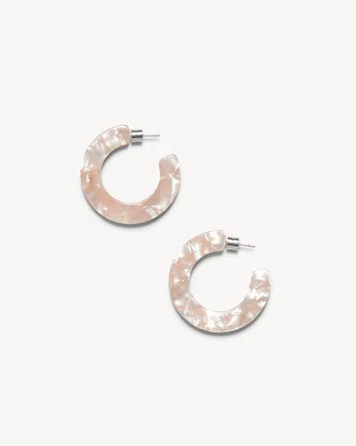 Machete Kate Hoops In Peach Shell In Pink