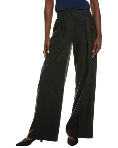 Michael Kors Collection Wool & Silk-blend Slouch Trouser In Black