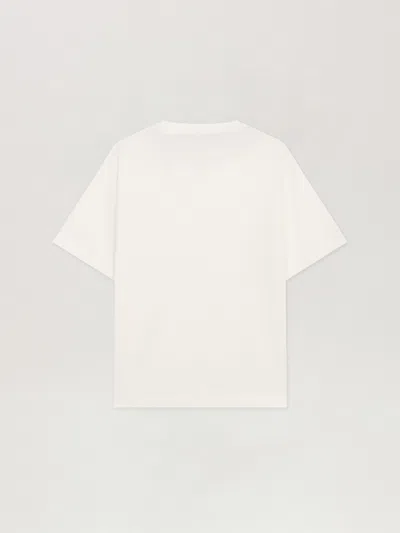Palm Angels Curved Logo T-shirt In White