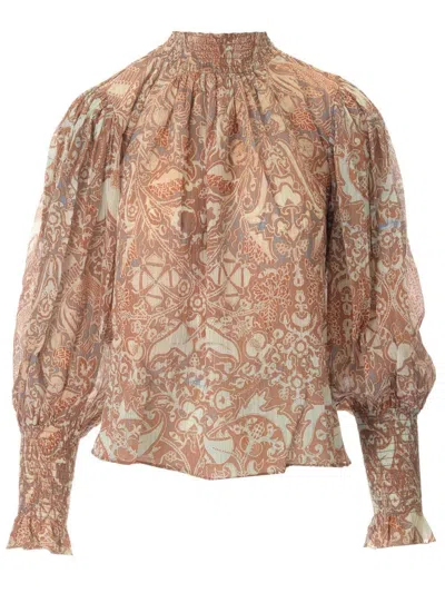 Ulla Johnson Hilda Blouse In Brown