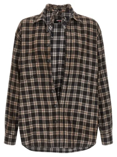 Dsquared2 Dsquared Men Embroidered Flannel Dsquared X Magliano Shirt In Multi