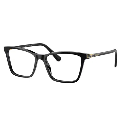 Swarovski Sk 2015 1001 53mm Womens Rectangle Eyeglasses 53mm In Black