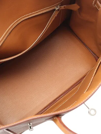 Pre-owned Hermes 2008 Togo Birkin 30 Handbag In Brown