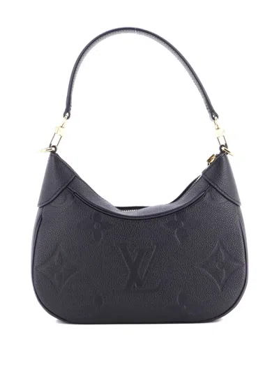 Pre-owned Louis Vuitton Bagatelle Nm Handbag Monogram Empreinte Giant Shoulder Bag In Black