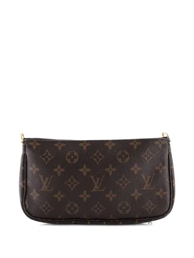 Pre-owned Louis Vuitton Multi Pochette Accessoires Monogram Canvas Crossbody Bag In Brown