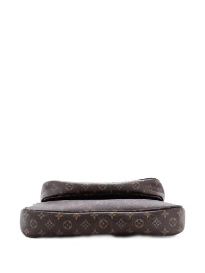 Pre-owned Louis Vuitton Multi Pochette Accessoires Monogram Canvas Crossbody Bag In Brown