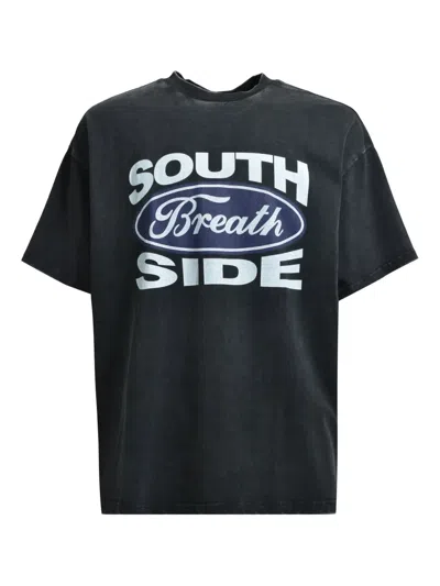 Breath South Side-graphic T-shirt In Black