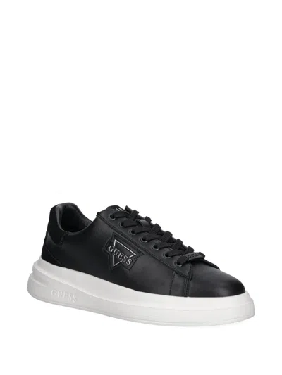 Guess Usa Elba Logo-detail Sneakers In Black