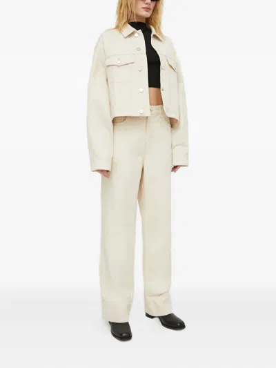 Won Hundred Button-fastening Trousers In White