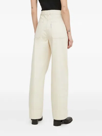 Won Hundred Button-fastening Trousers In White