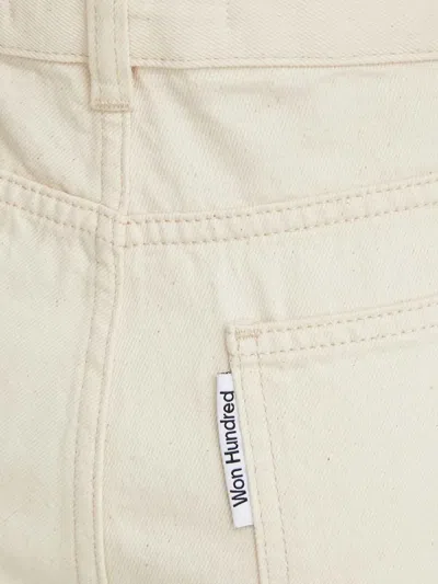 Won Hundred Button-fastening Trousers In White