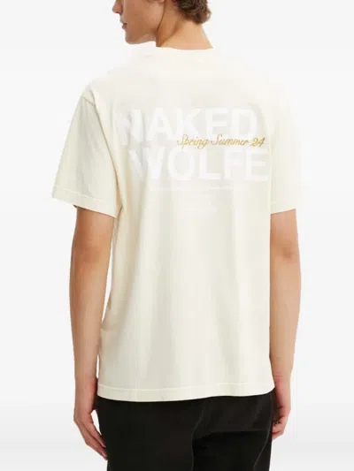 Naked Wolfe Logo-print T-shirt In White