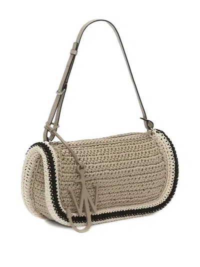 Jw Anderson Bumper-15 Crochet Tote Bag In Neutral