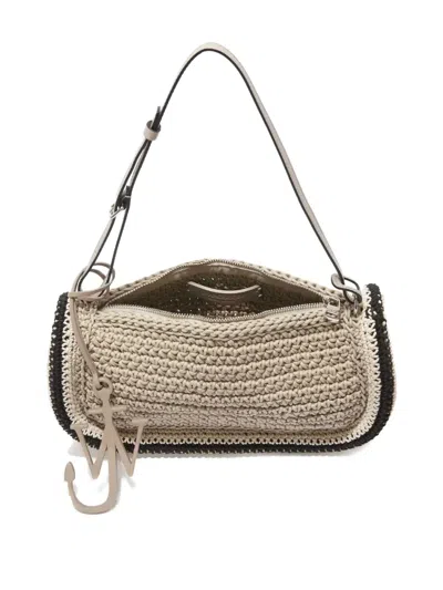 Jw Anderson Bumper-15 Crochet Tote Bag In Neutral