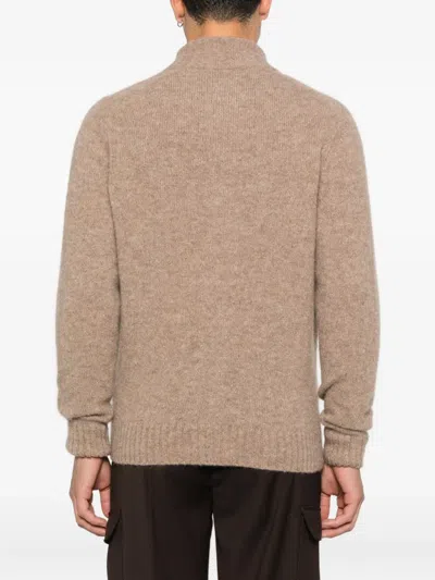 Filippo De Laurentiis Buttoned Wool Cardigan In Neutral