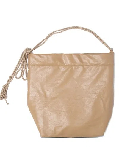 Muller Of Yoshiokubo Rope-detailing Bucket Bag In Neutral