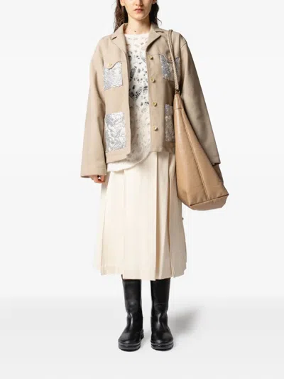 Muller Of Yoshiokubo Rope-detailing Bucket Bag In Neutral