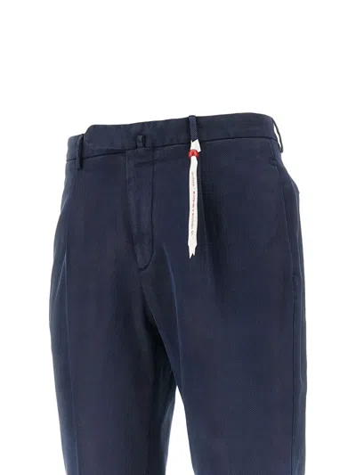 Santaniello Arechi Gabardine Trousers In Blue
