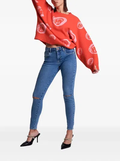 One Teaspoon Freebirds Ripped Jeans In Blue