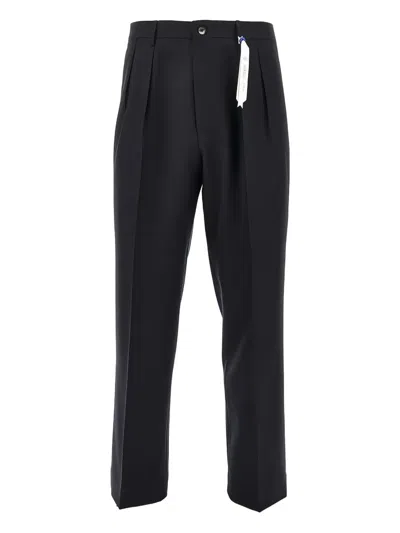 Santaniello Irò Rima Wool Pants In Blue
