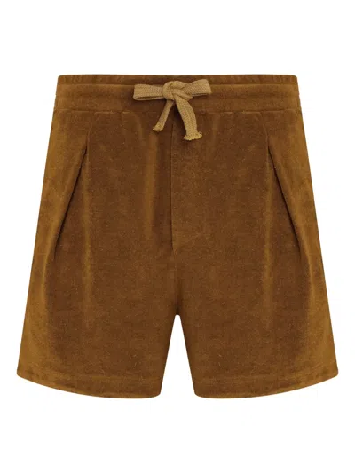 Osklen Terry-cloth Shorts In Brown