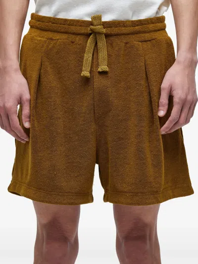 Osklen Terry-cloth Shorts In Brown