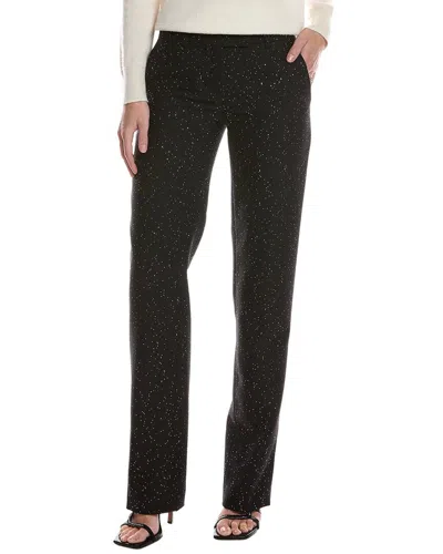 Michael Kors Collection Carolyn Wool & Silk-blend Trouser In Black